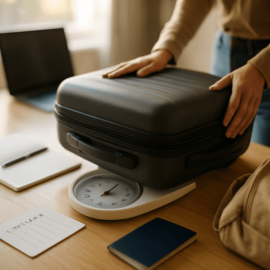 Peser sa valise sans balance : 9 méthodes fiables