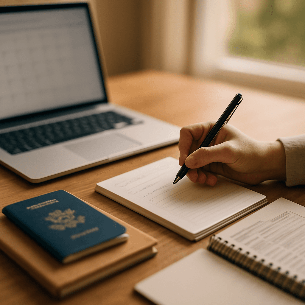 Rétroplanning voyage : méthode 8-4-2-1 semaines simple