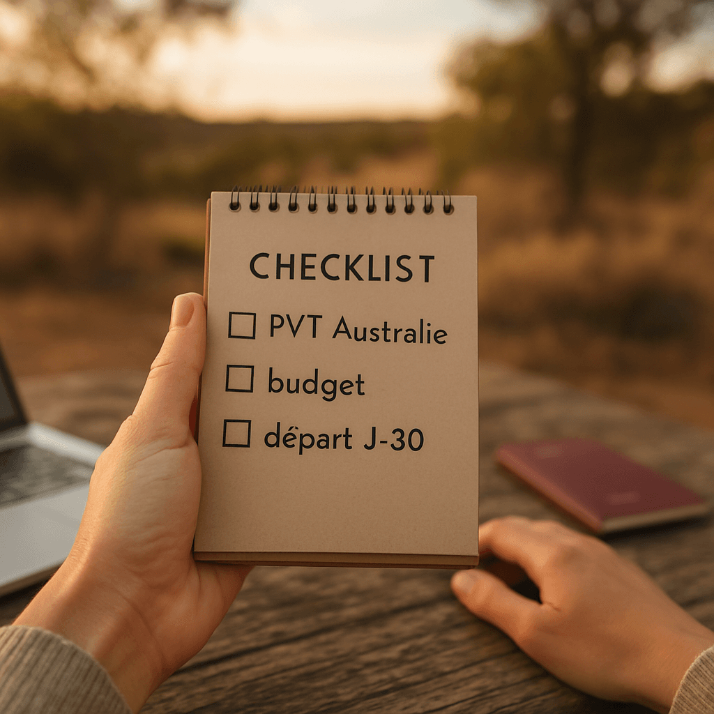 Checklist PVT Australie : visa, budget et départ J-30