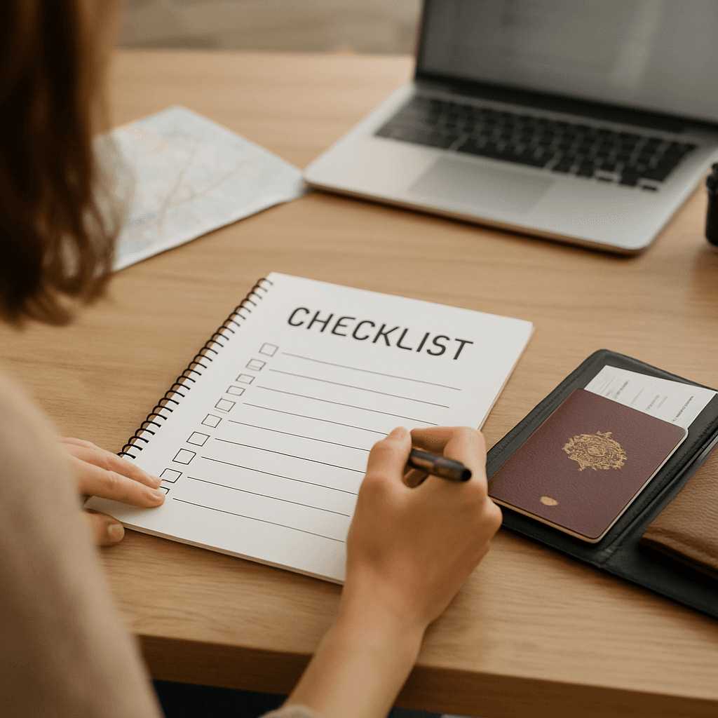Checklists partageables pour voyager à deux sans oubli
