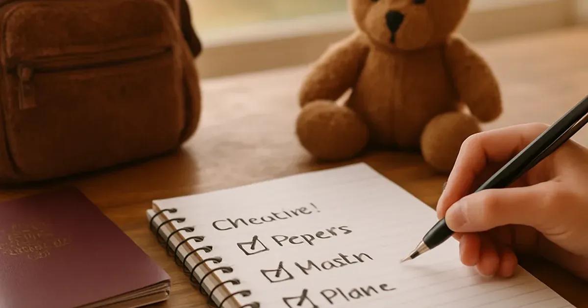 Checklist voyage avec enfant : papiers, santé, avion