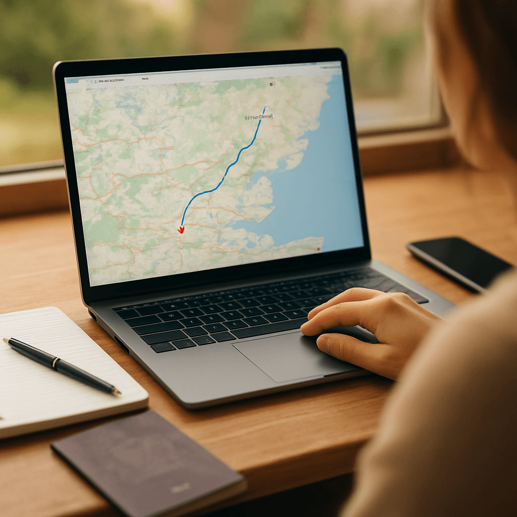 Planifier un itinéraire avec Google Maps : temps et étapes